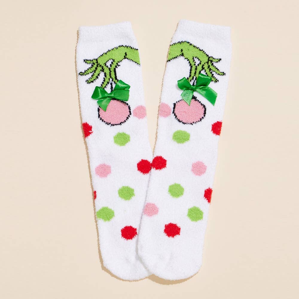 4Pairs -Grinch Christmas Gift Socks Set