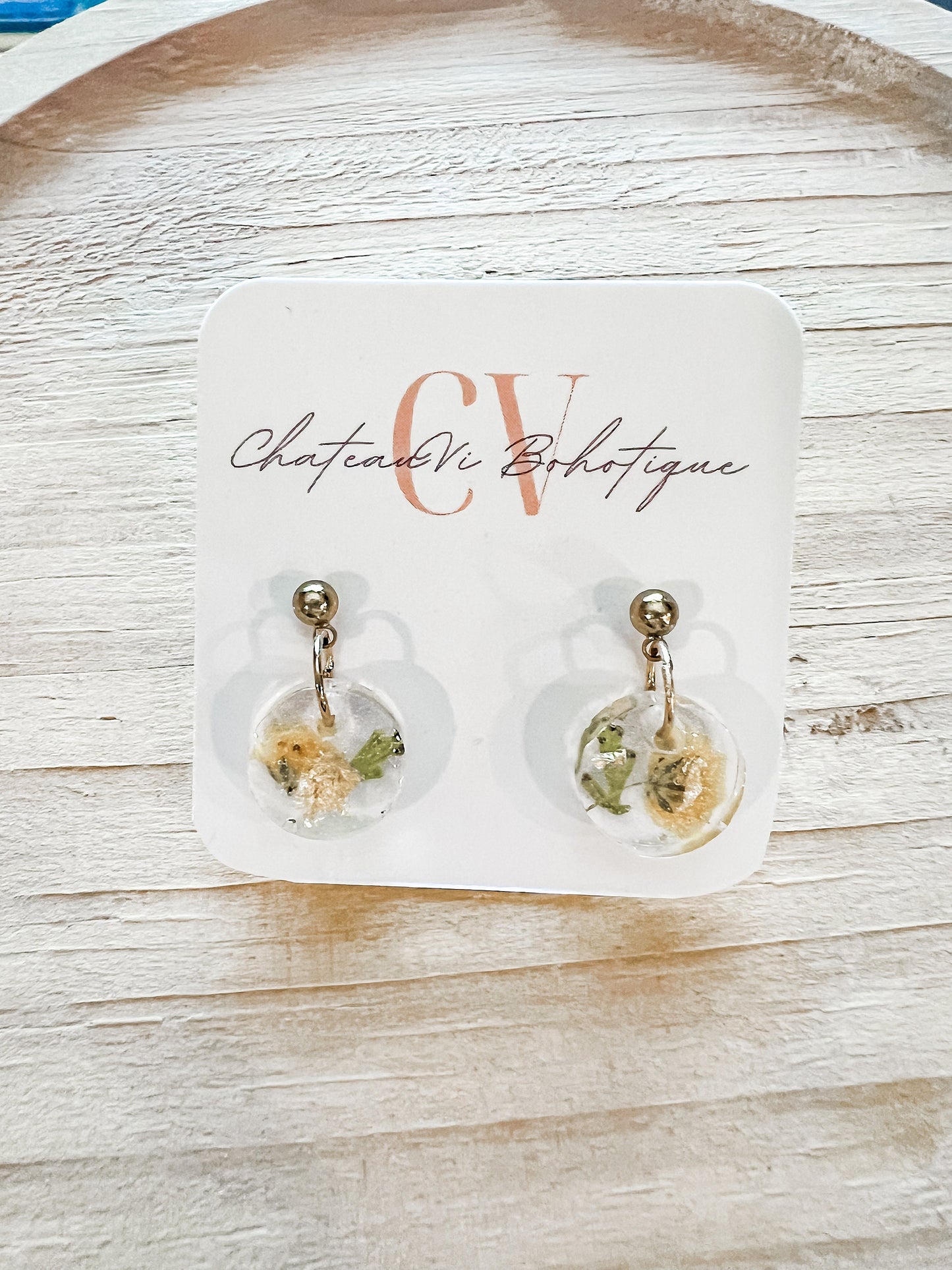 Wildflower Drop Earrings| Boho Earrings | Acrylic flower Earrings