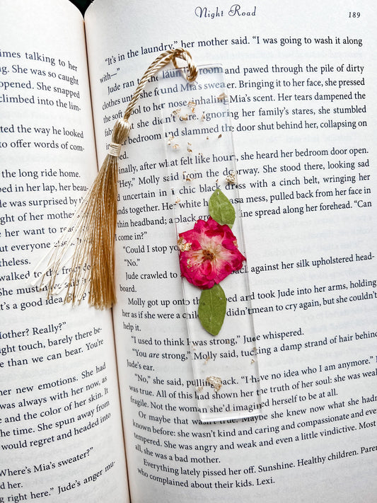 Large Mini Rose Bookmark