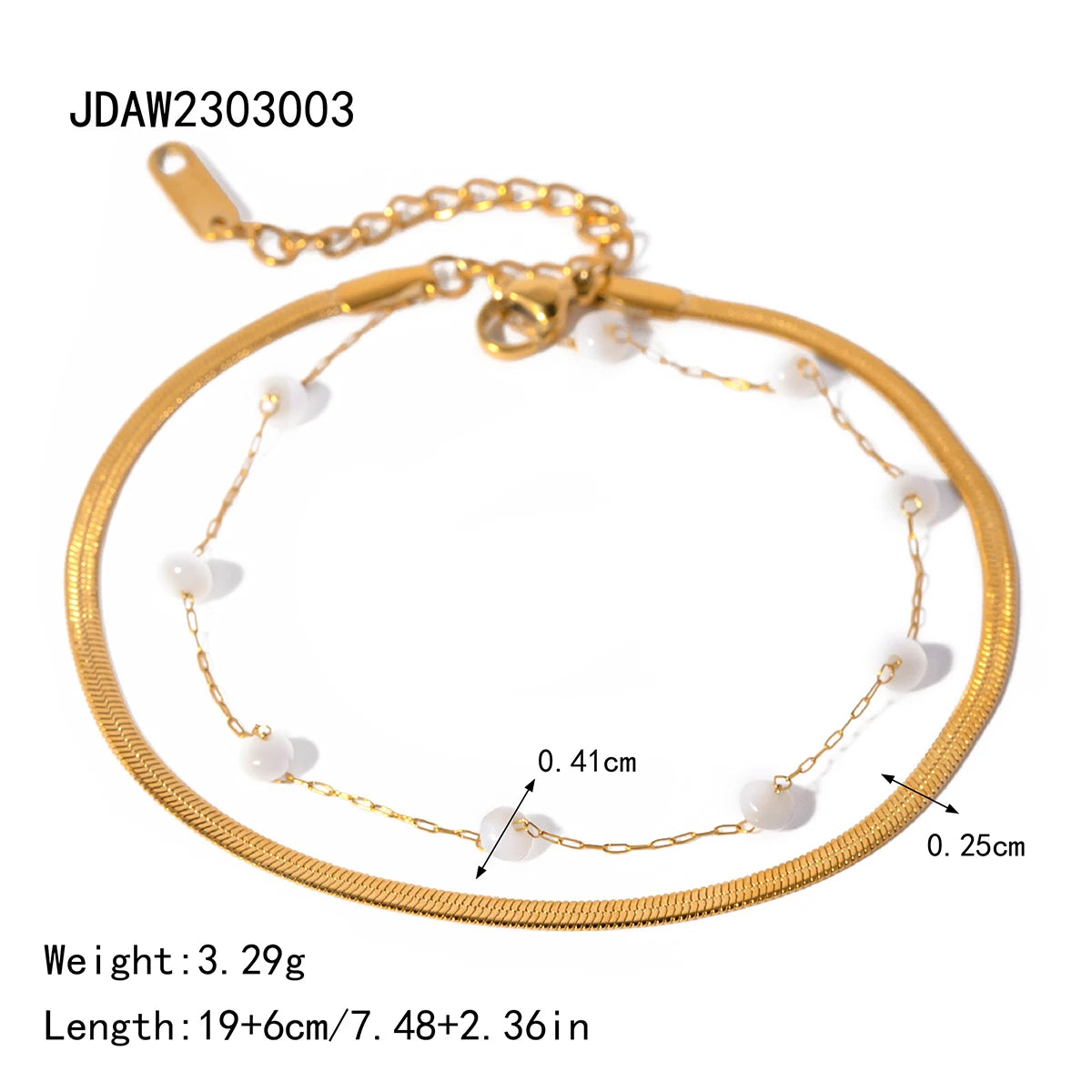 Summer 18K Gold Plated Sea Ocean Series Vintage Pendant Anklet Stainless Steel Statement Waterproof Jewelry Bijoux Femme