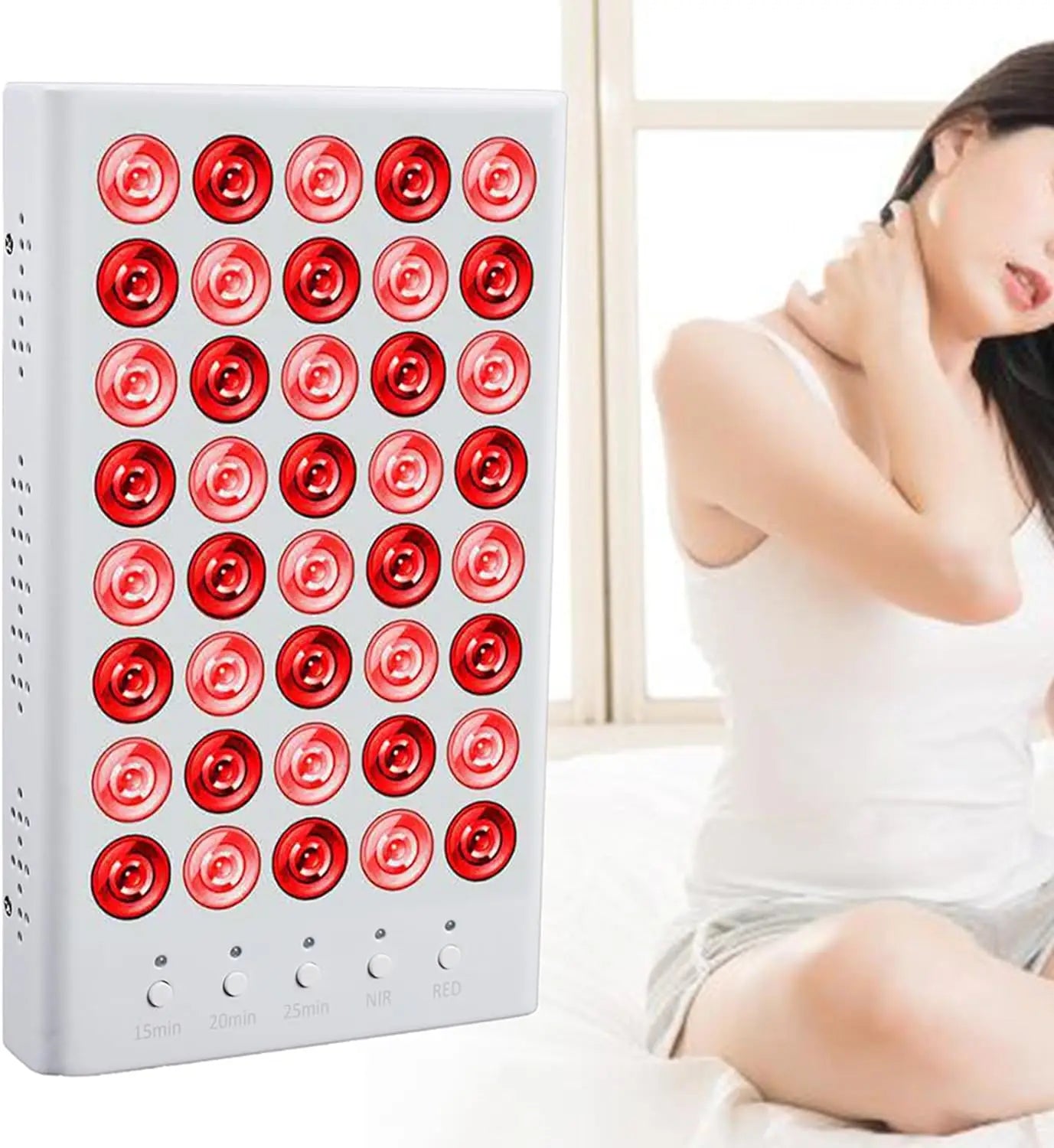 Red Light Therapy Device Red Lights Red 660nm & 850nm Near Infrared Led Light Therapy Panel for Pain Relief Skin Health