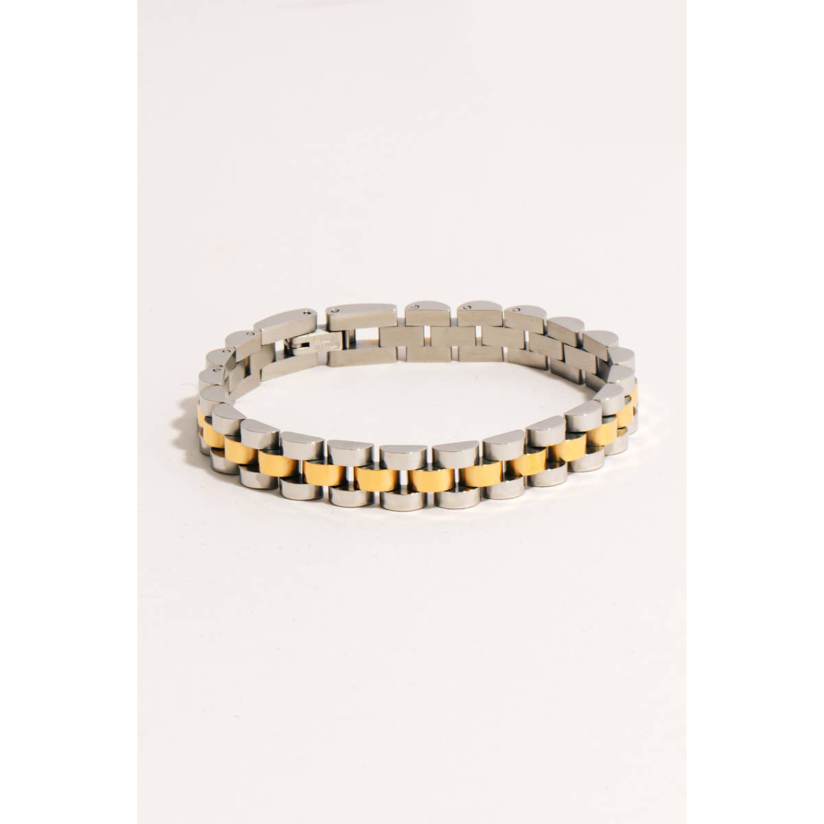 Rounded Watch Chain Bracelet