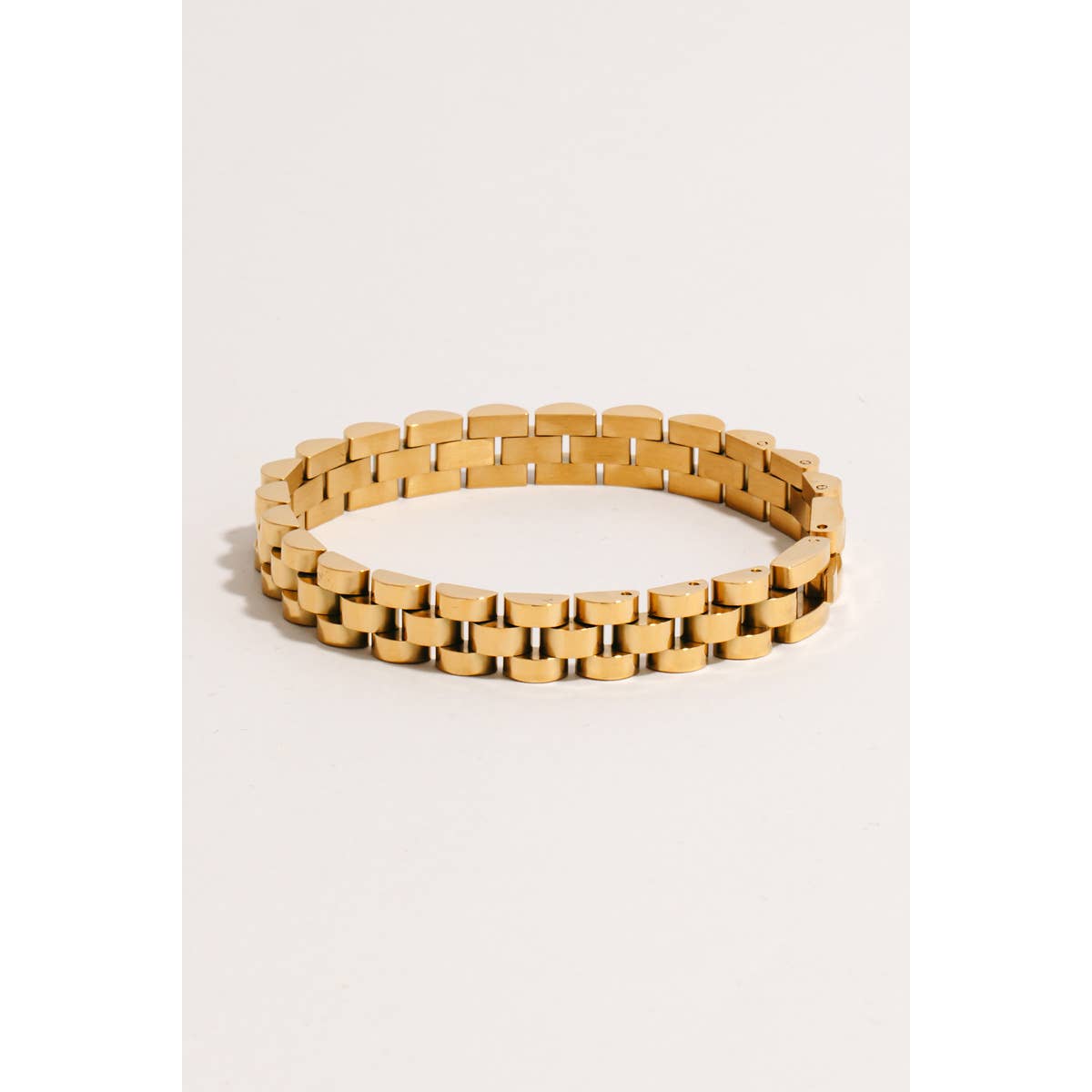 Rounded Watch Chain Bracelet