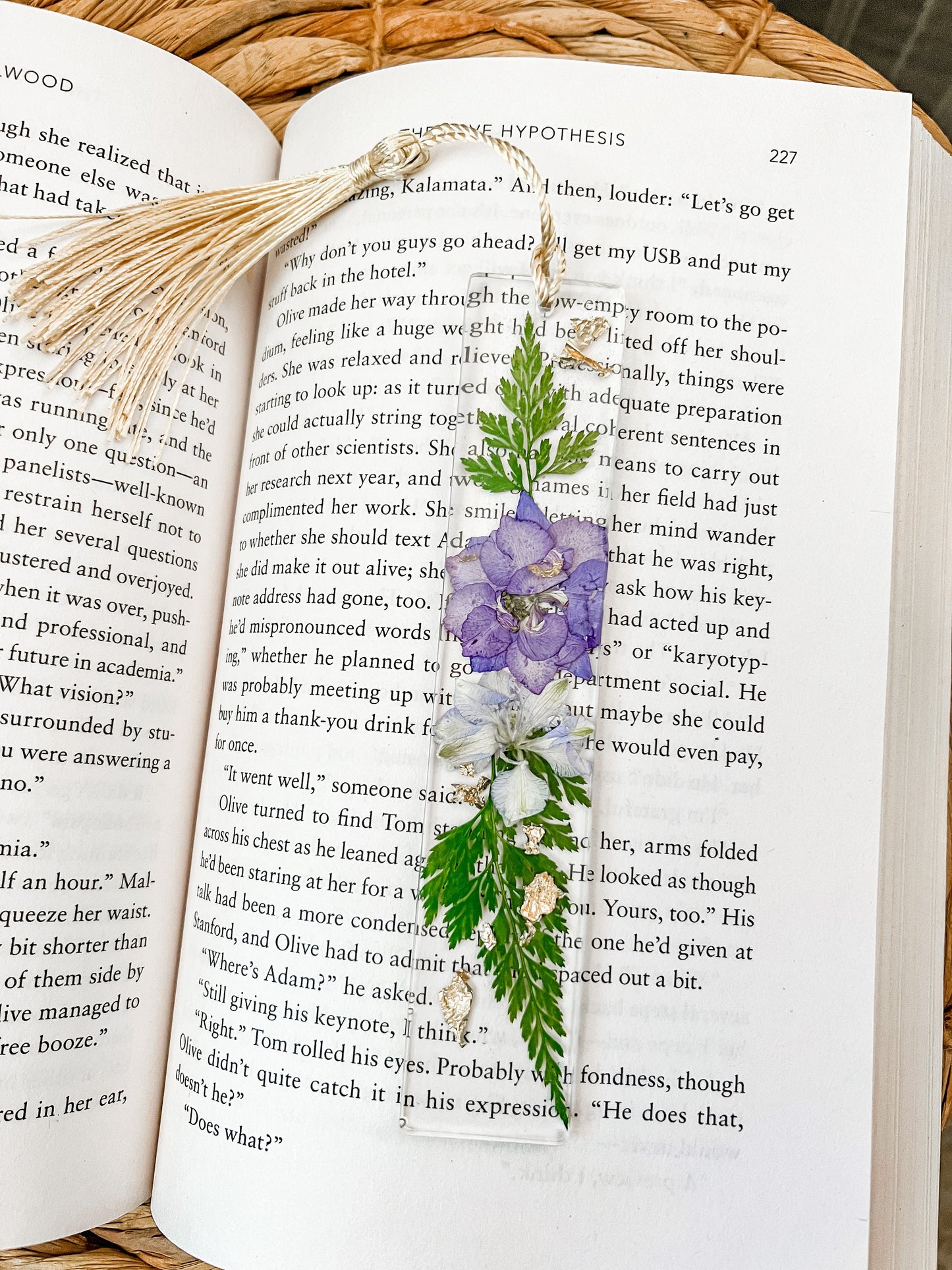 Pressed Flower Bookmark | Resin | Boho | Book Lover Gift