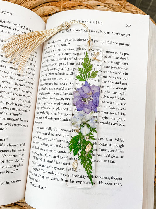 Pressed Flower Bookmark | Resin | Boho | Book Lover Gift